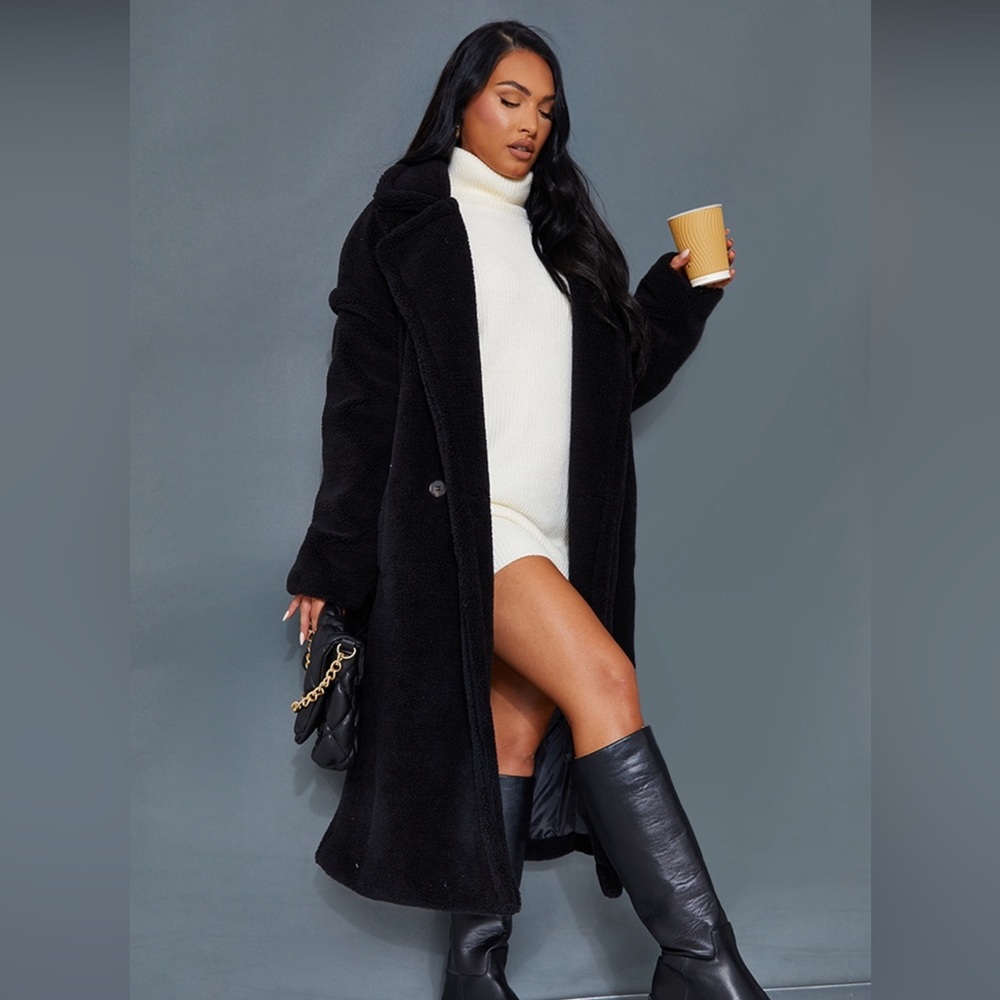 Black Teddy Bear Coat